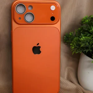 PFOAM Back Cover for Apple iPhone 15 (Orange, Matte Finish, Plastic, Pack of 1)