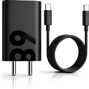 MAK 68W TurboPower 3.0 6A Wall Charger for Mobile with Detachable Cable (Black, Fast Charging Adapter, Cable Included)