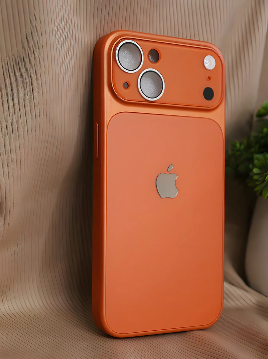 PFOAM Back Cover for Apple iPhone 15 (Orange, Matte Finish, Plastic, Pack of 1) - Image 4