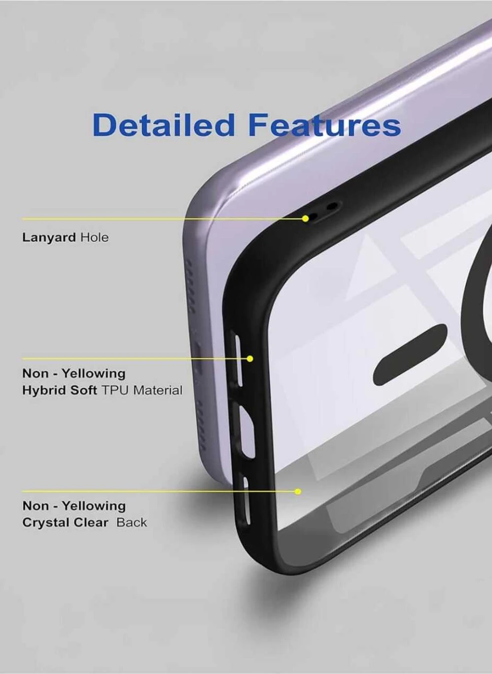 Arha Back Cover for Samsung Galaxy A35 5G (Black, MagSafe Compatible, Thermoplastic Polyurethane, Shockproof, Slim Fit Case, Pack of: 1) - Image 4