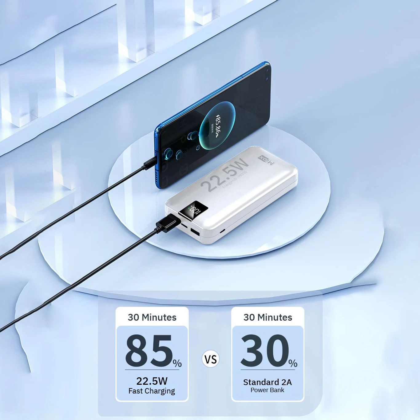 Ultra-high capacity 200000mAh power bank with 22.5W fast charging, PD 3.0 & QC 4.0 support – long-lasting backup aur travel ke liye perfect. - Image 4