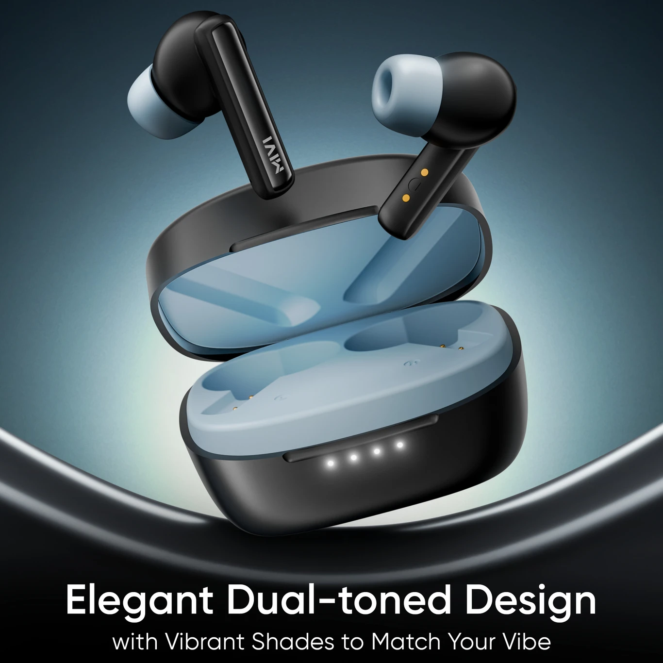 Mivi DuoPods B1 True Wireless Earbuds | 45H Playtime | AI ENC | Bluetooth 5.3 | Deep Bass - Image 5