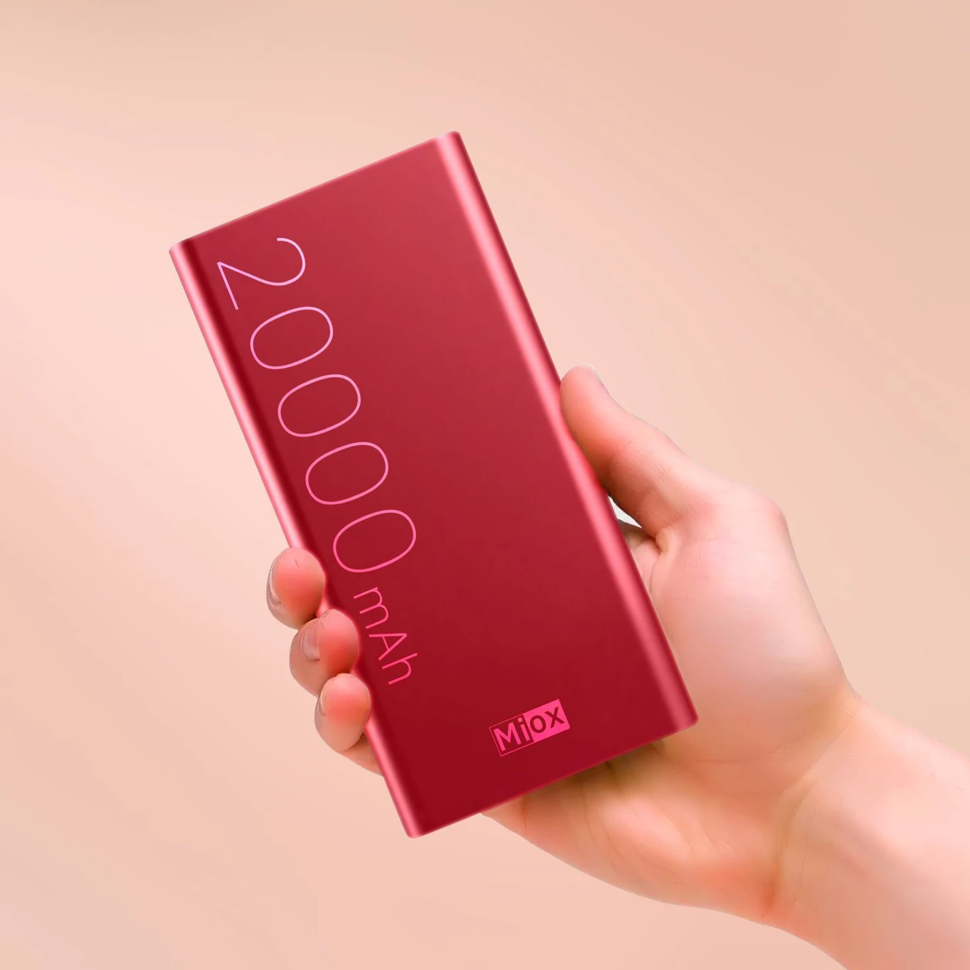 MIOX 200000 mAh 30W Compact Pocket Size Power Bank (Red, Lithium Polymer, Power Delivery 3.0, Fast Charging for Mobile) - Image 2