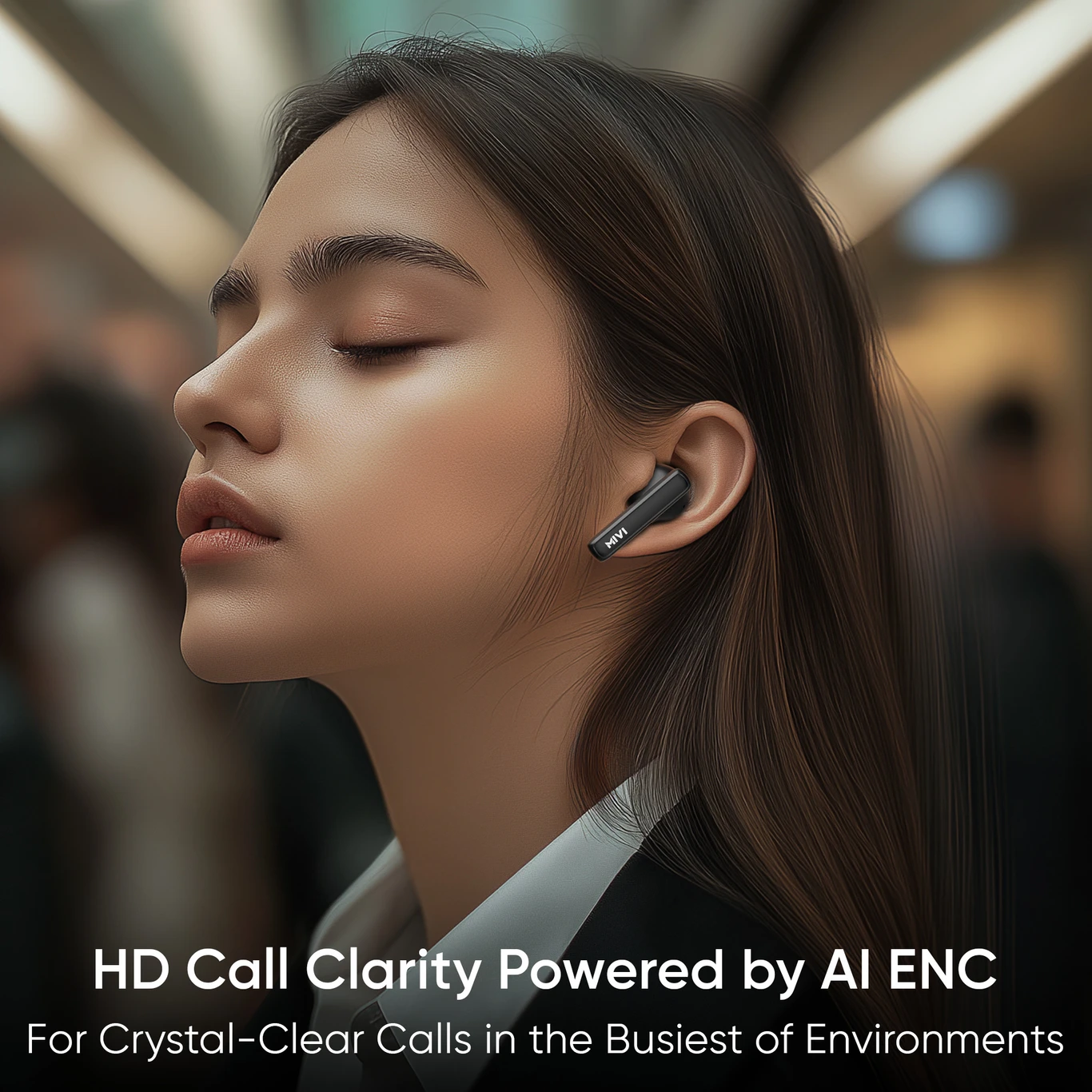 Mivi DuoPods B1 True Wireless Earbuds | 45H Playtime | AI ENC | Bluetooth 5.3 | Deep Bass - Image 6