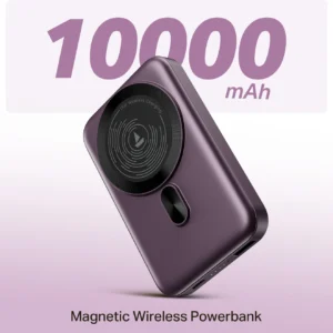 boAt 10000 mAh 22.5 W Wireless With MagSafe Compact Pocket Size Power Bank (Purple, Lithium Polymer, Fast Charging, Quick Charge 3.0, Power Delivery 3.0)