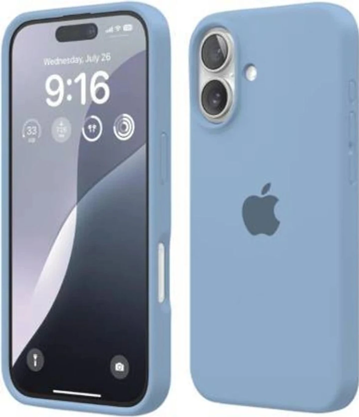 City Soles Back Cover for iPhone 16 (Blue, Grip Case, Silicone, Pack of 1) - Image 3